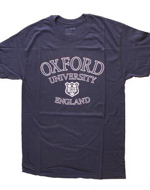 Oxford University navy t-shirt