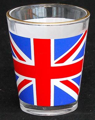 Union jack shot glass