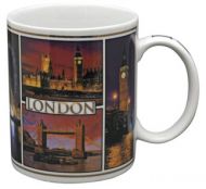 London by night photographic mug